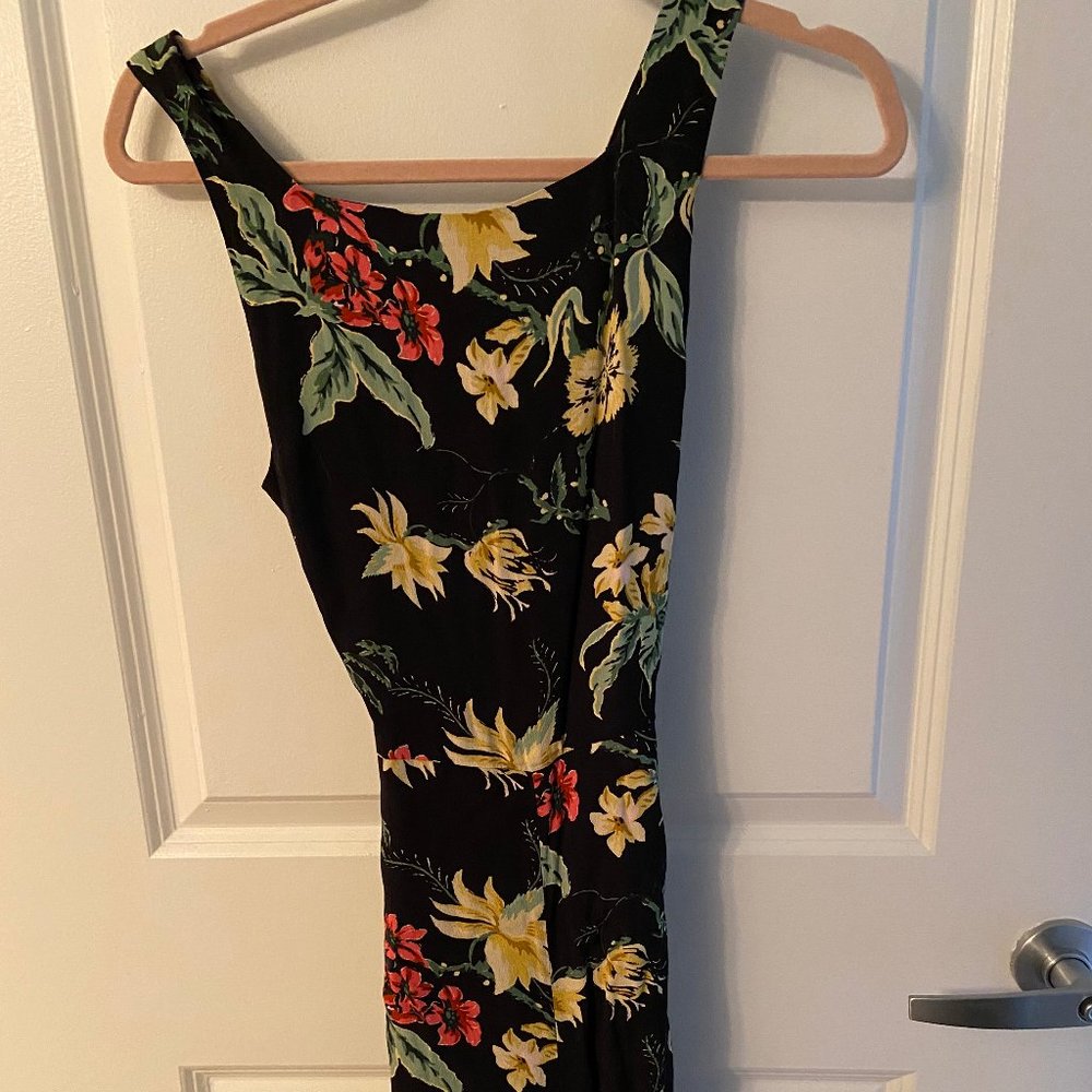 Aritzia Size 4 long jumpsuit with floral print
